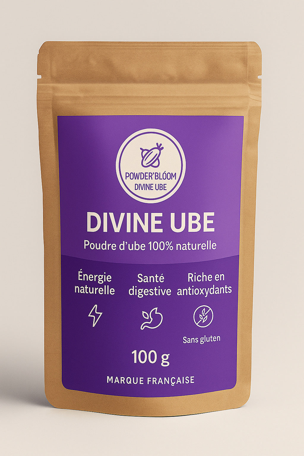 Poudre d’Ube 100g – 100% Naturelle